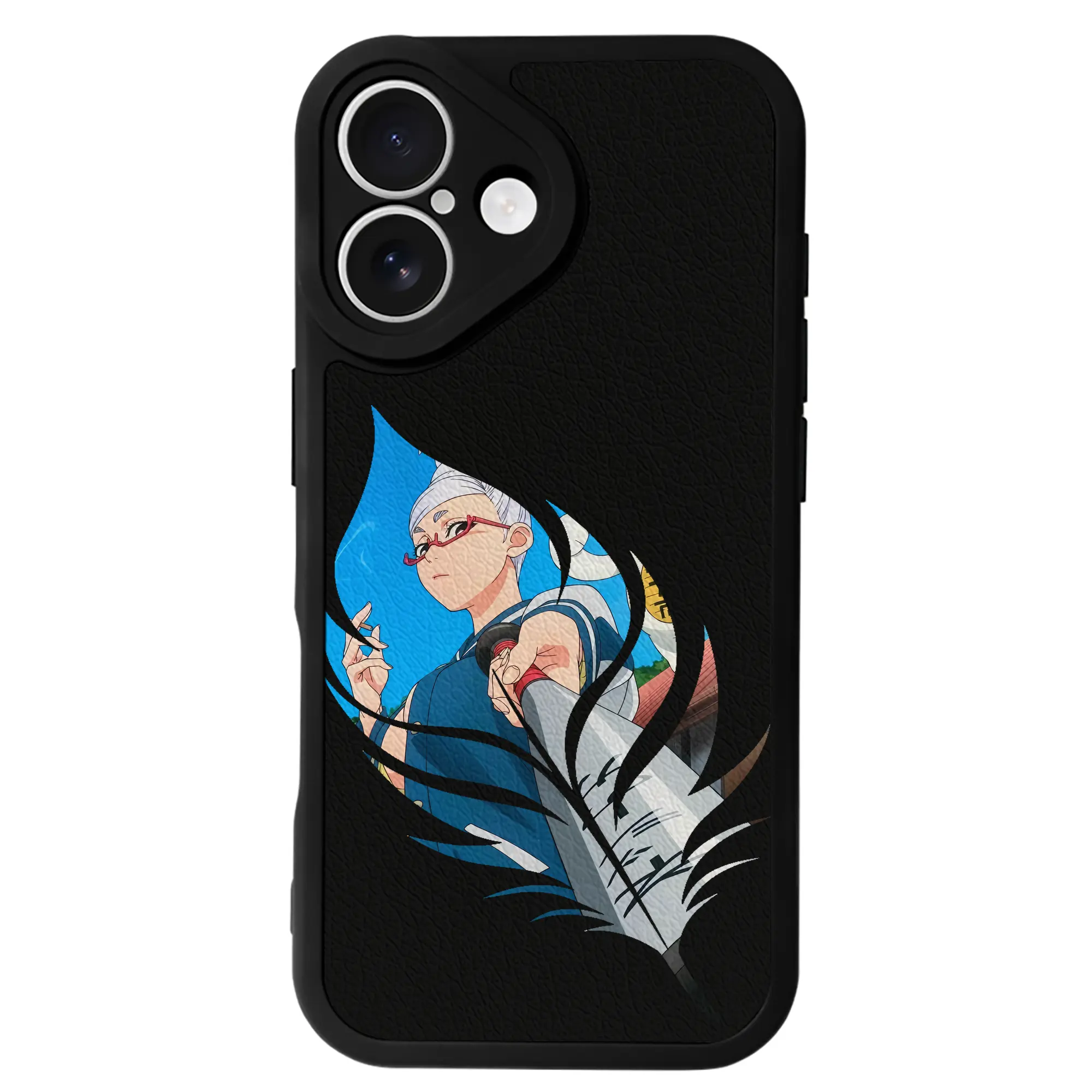 ダンダダン グッズ,綾瀬星子 - IPhone 16シリーズ対応 ・ シリコンスマホケース ・ レザー調 ・ 高精度フィット ・ 耐衝撃 ・ ワイヤレス充電対応 ・ 精密カット